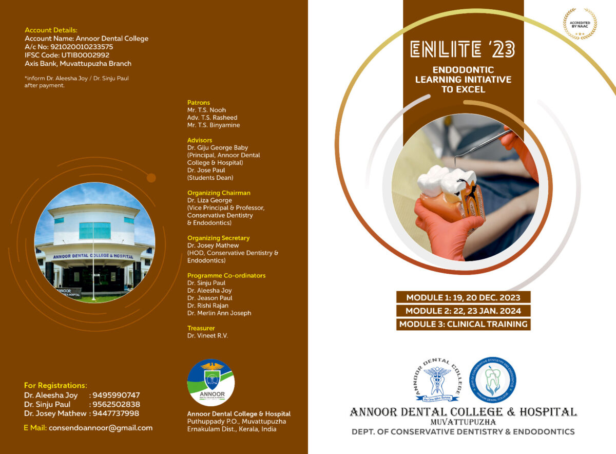 ENLITE -Endodontic Learning Initiative To Excel 2023