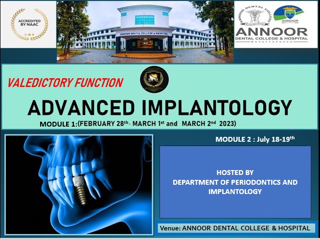 ADVANCED IMPLANTOLOGY COURSE Module II