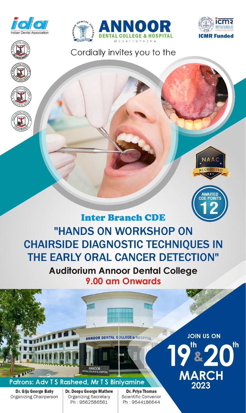 Hands-on workshop on Chairside Diagnostic Techniques in The Early Oral Cancer Detection