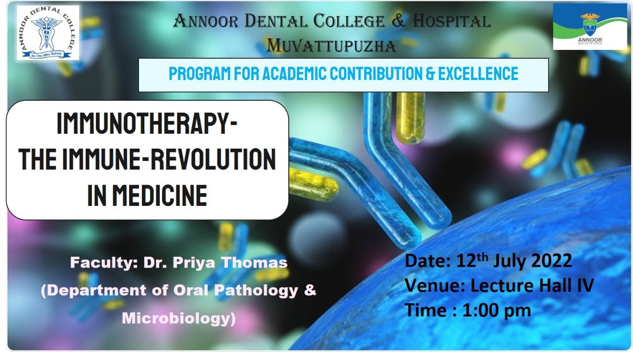 IMMUNOTHERAPY – THE IMMUNE-REVOLUTION IN MEDICINE